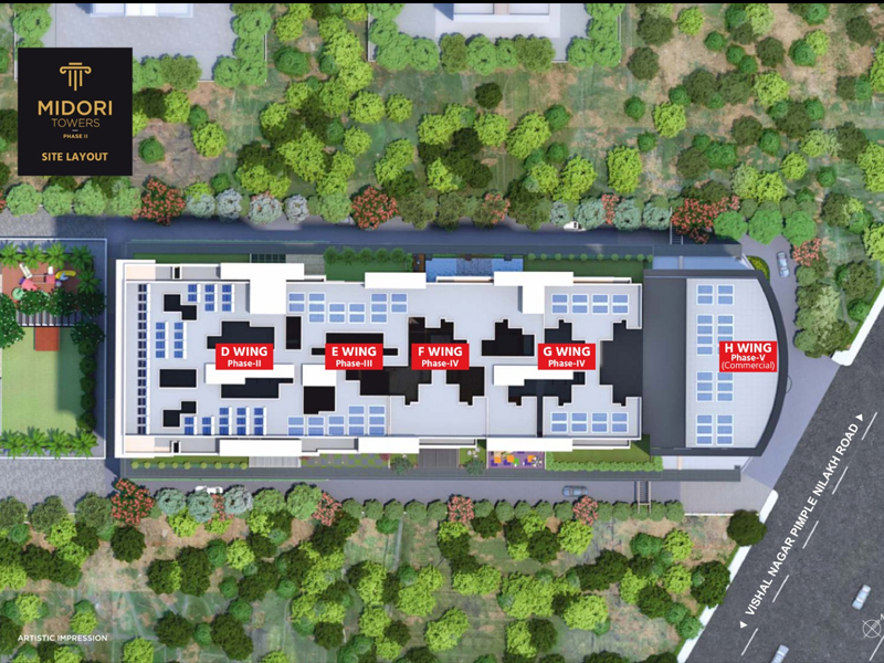 Floor plan of Venkatesh Midori Towers &mdash; photo gallery, images, brochure, amenities, cost sheet, price breakup, availability details, RERA number, RERA certificate, possession date, layout plan, logo, floor plan, master plan, and location map showcasing project highlights and features.